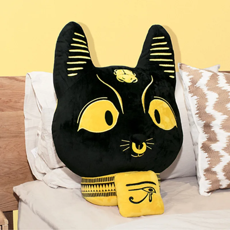 Древние египетские мифы Bastet Египетский Бог кошка головные портреты короткая плюшевая подушка Креатив гостиная пуховая подушка X2415