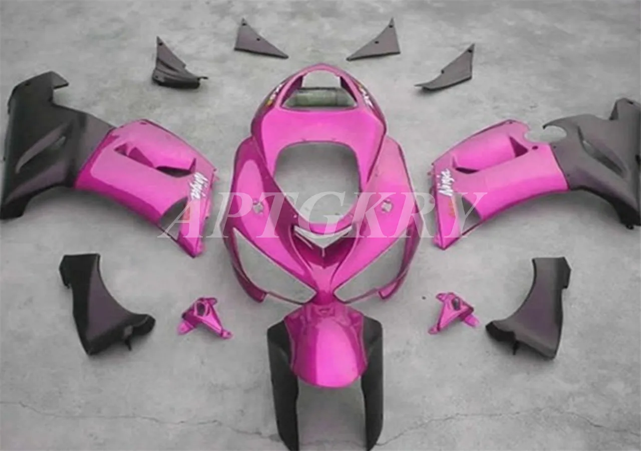 

New ABS Plastic Shell Motorcycle Fairing kit Fit For Kawasaki Ninja ZX6R 636 ZX-6R 2005 2006 Bodywork set Custom Pink Black
