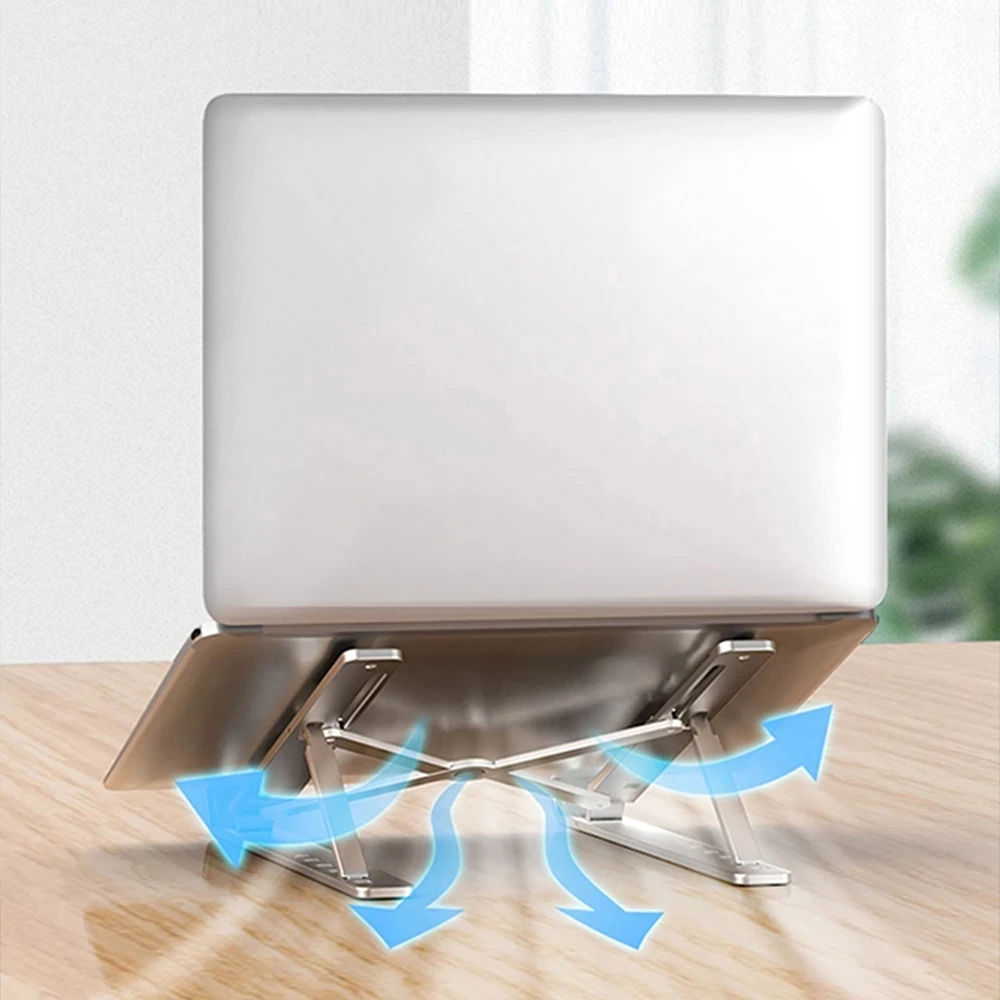 Prezzo Supporto Per Laptop Pieghevole Supporto Per Tablet MacBook Air Pro Supporto Per Laptop Con Ventola Di Raffreddamento Per Un Facile Trasporto Radiatore HP DELL