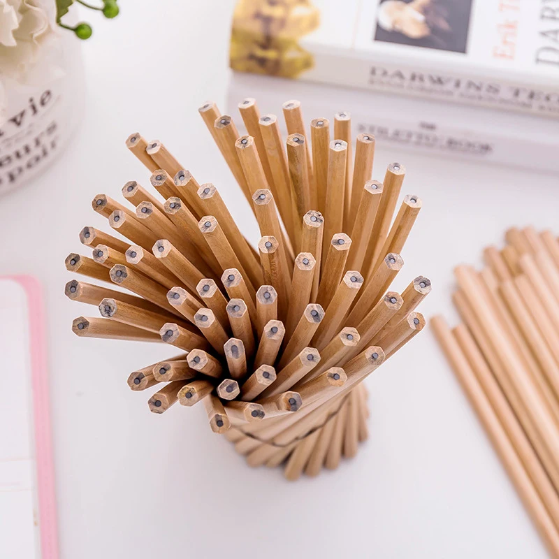 

Wood Pencil Non-Toxic Hexagonal Children'S Painting Writing HB Art Stationery Student Office Supplies 10/30/50100 Pieces