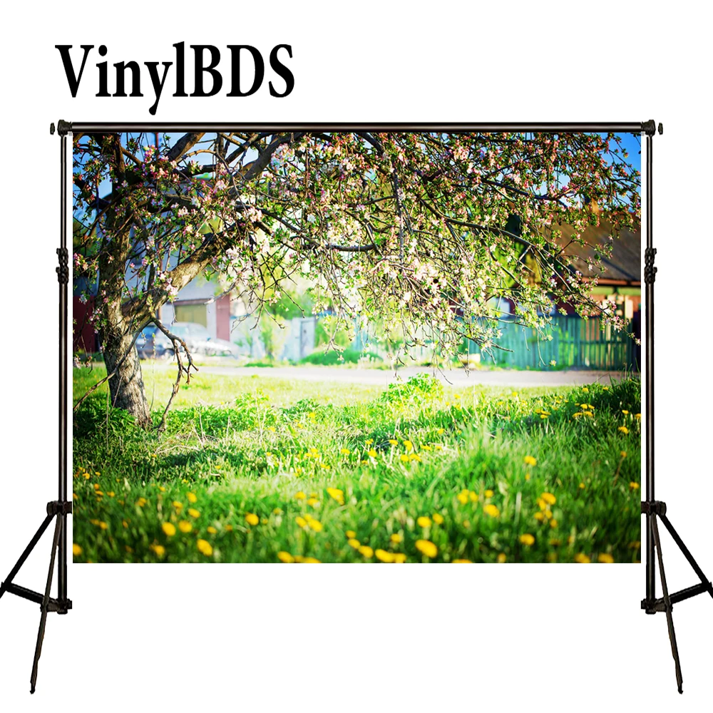 VinylBDS фоны для фотосъемки 10x8 футов Живописные зеленый сказочный лес фон