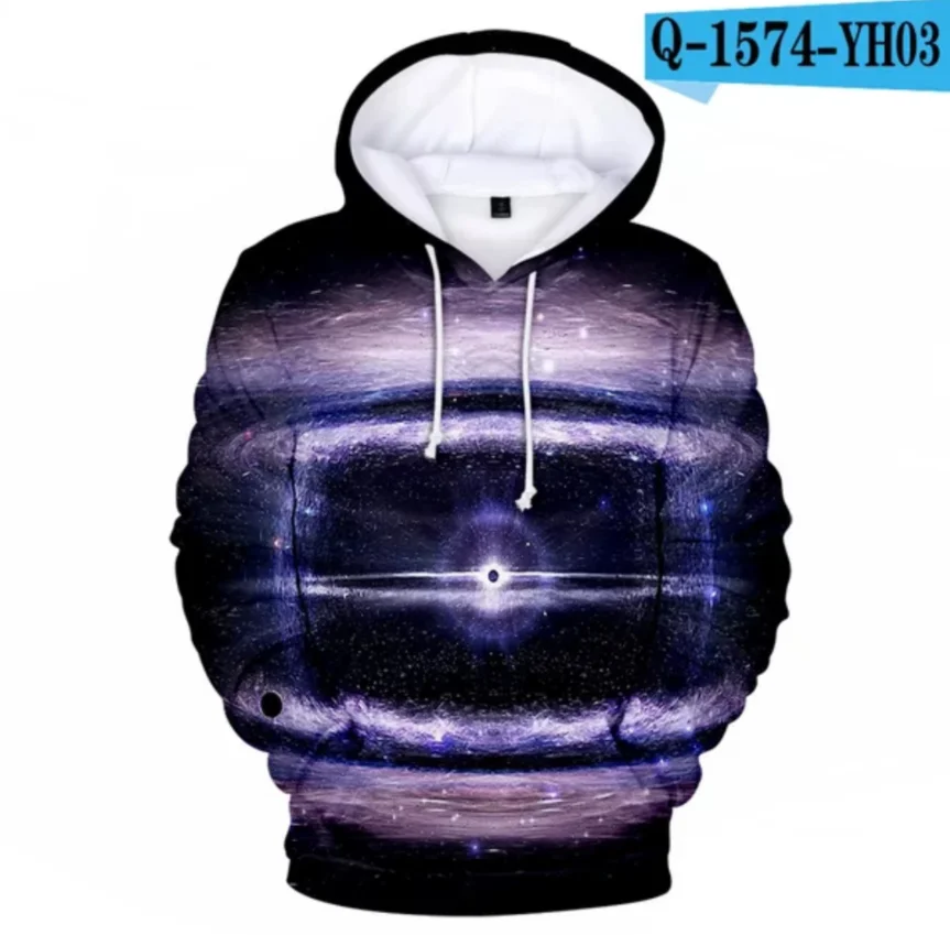 

New Space Galaxy Harajuku 3D Hoodie Boys and Girls Fashion Sweatshirt Top 3D Galaxy Print Casual Pullover Long Sleeve Clothing