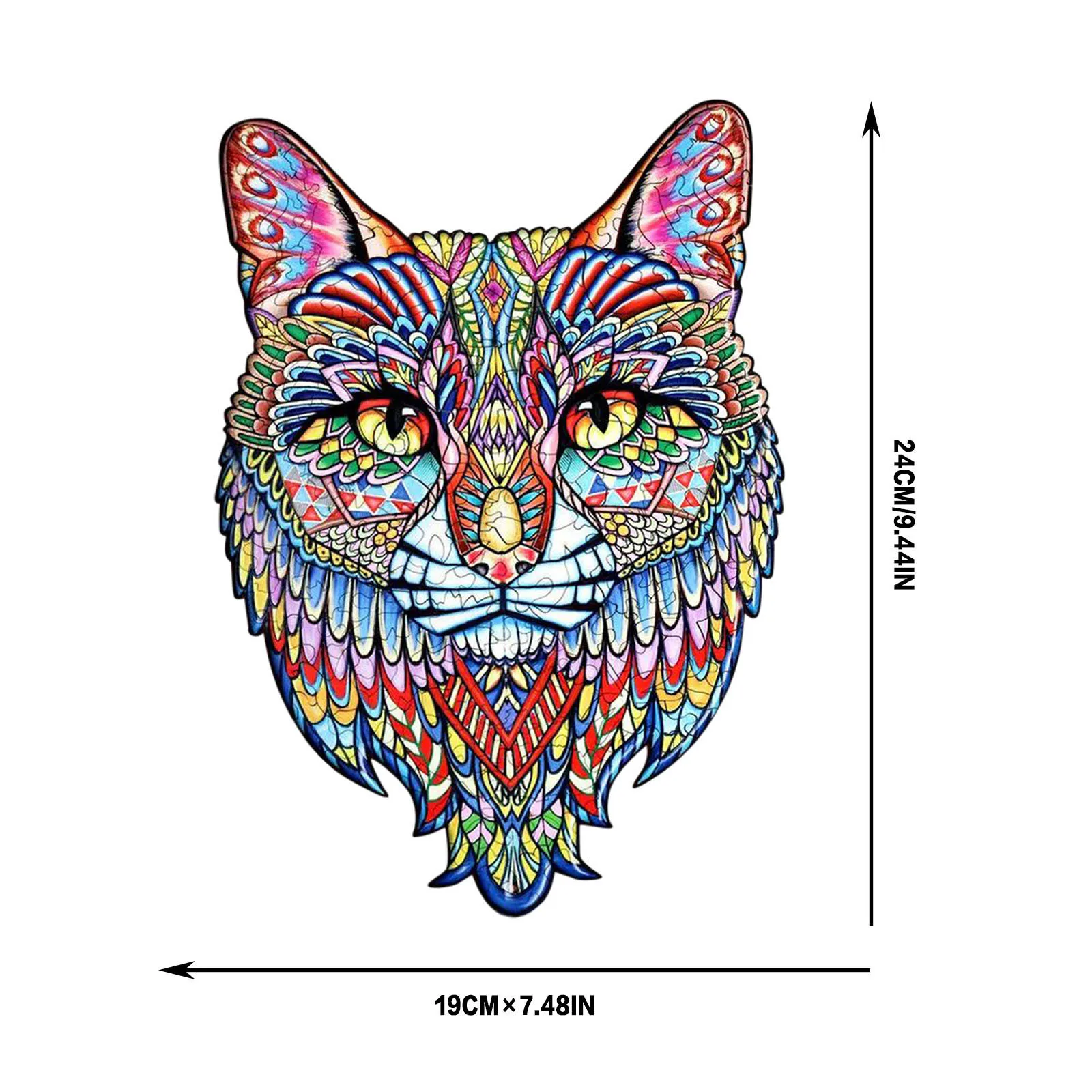 

Adult And Children Educational Holiday Gift Cat Irregular Puzzle Wooden Taste Interesting DIY Toy Birthday Christmas Toy