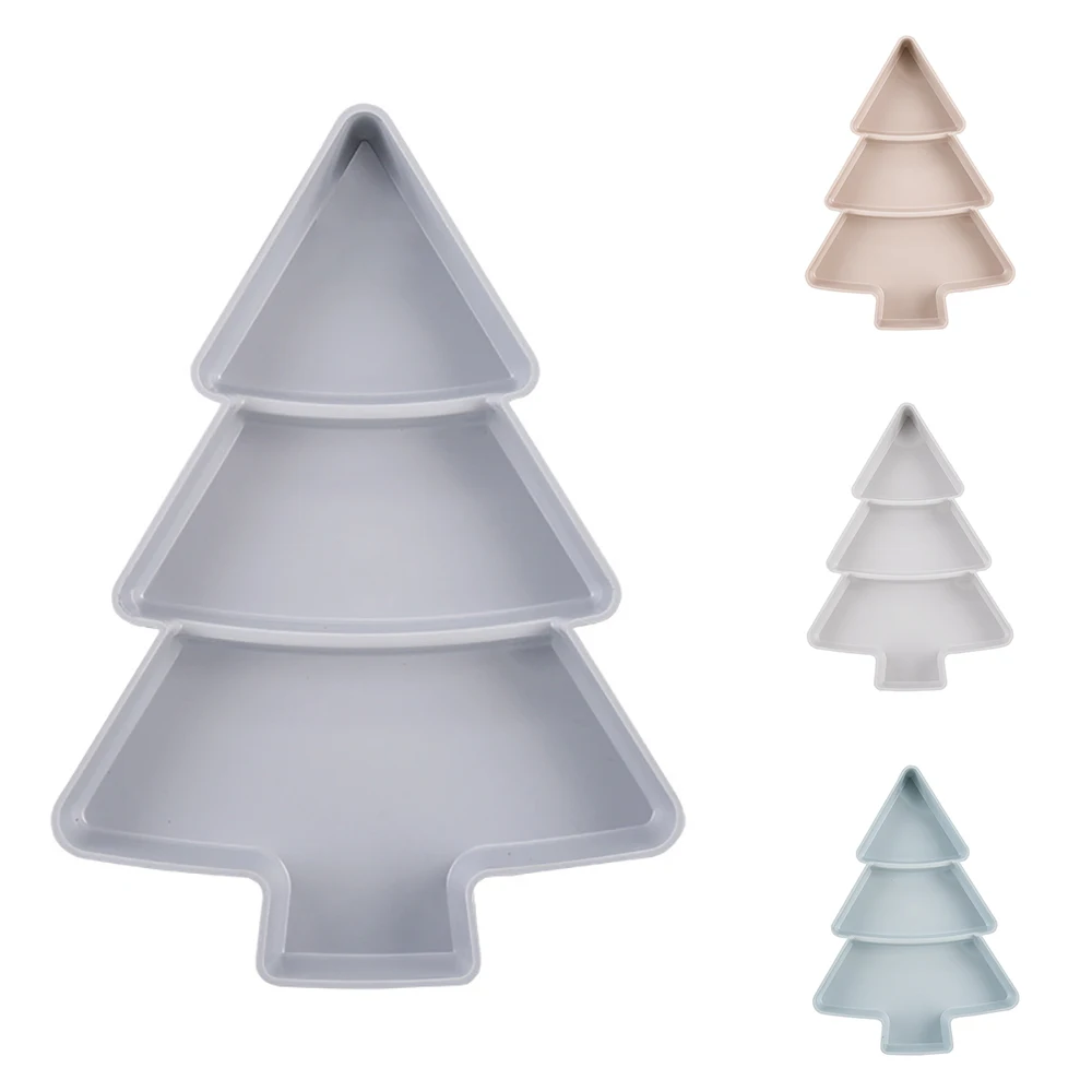 Пластиковые тарелки с фруктами блюда чаша креативная форма рождественской елки