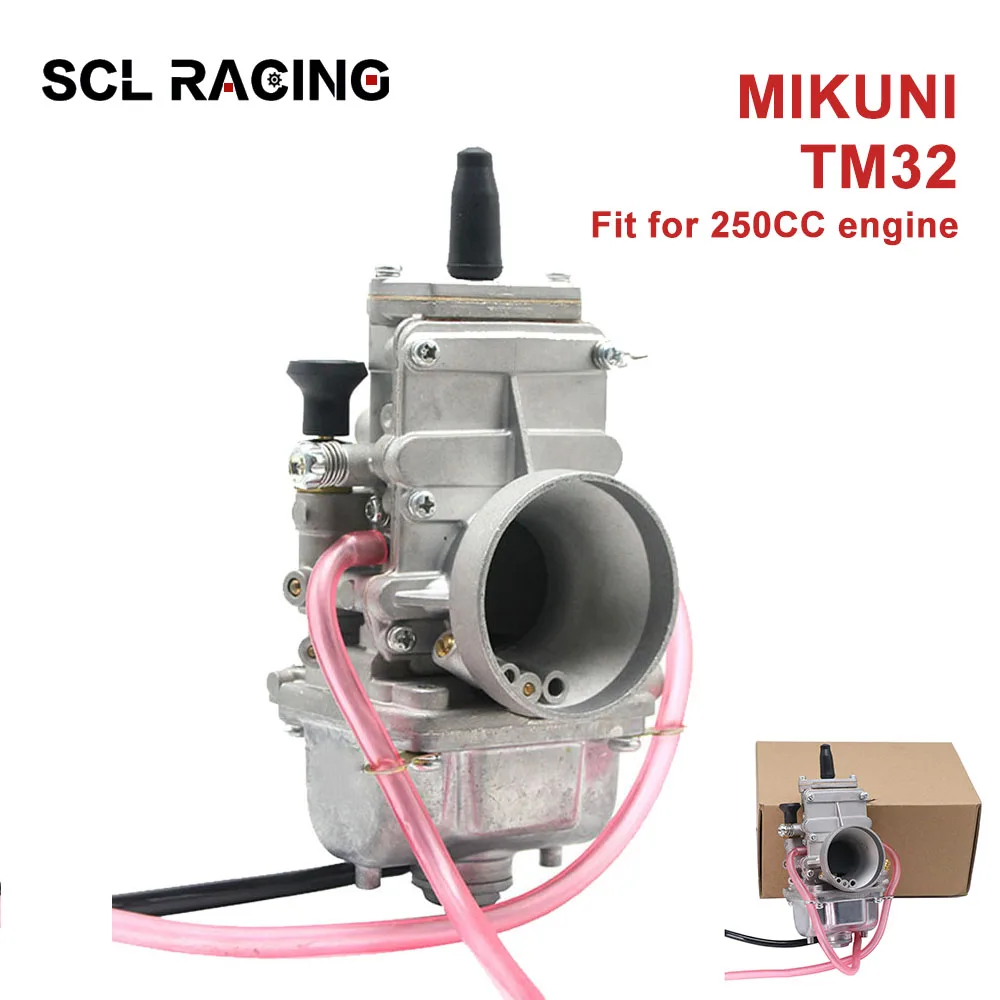 

SCL Racing 1PC NEW For Mikuni TM32 Carb 2T 4T Motorcycle Carburetor TM/TMX Flat Slide Smoothbore Carburador 32mm Carbs TM32