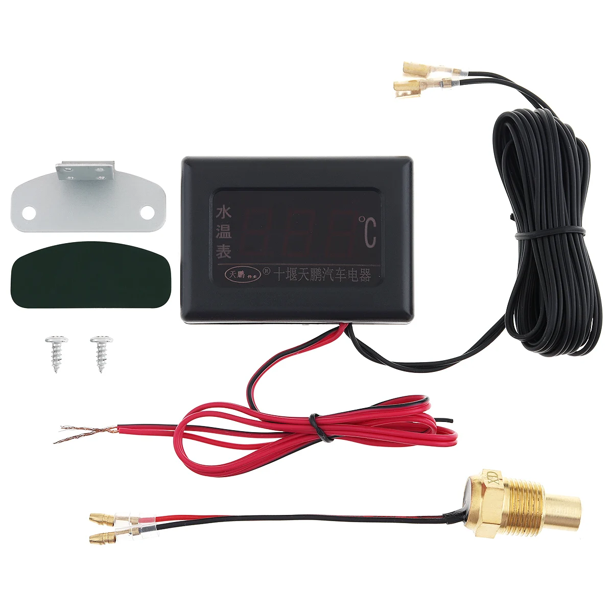 Универсальный цифровой дисплей 12 В/24 В измеритель температуры воды с датчиком
