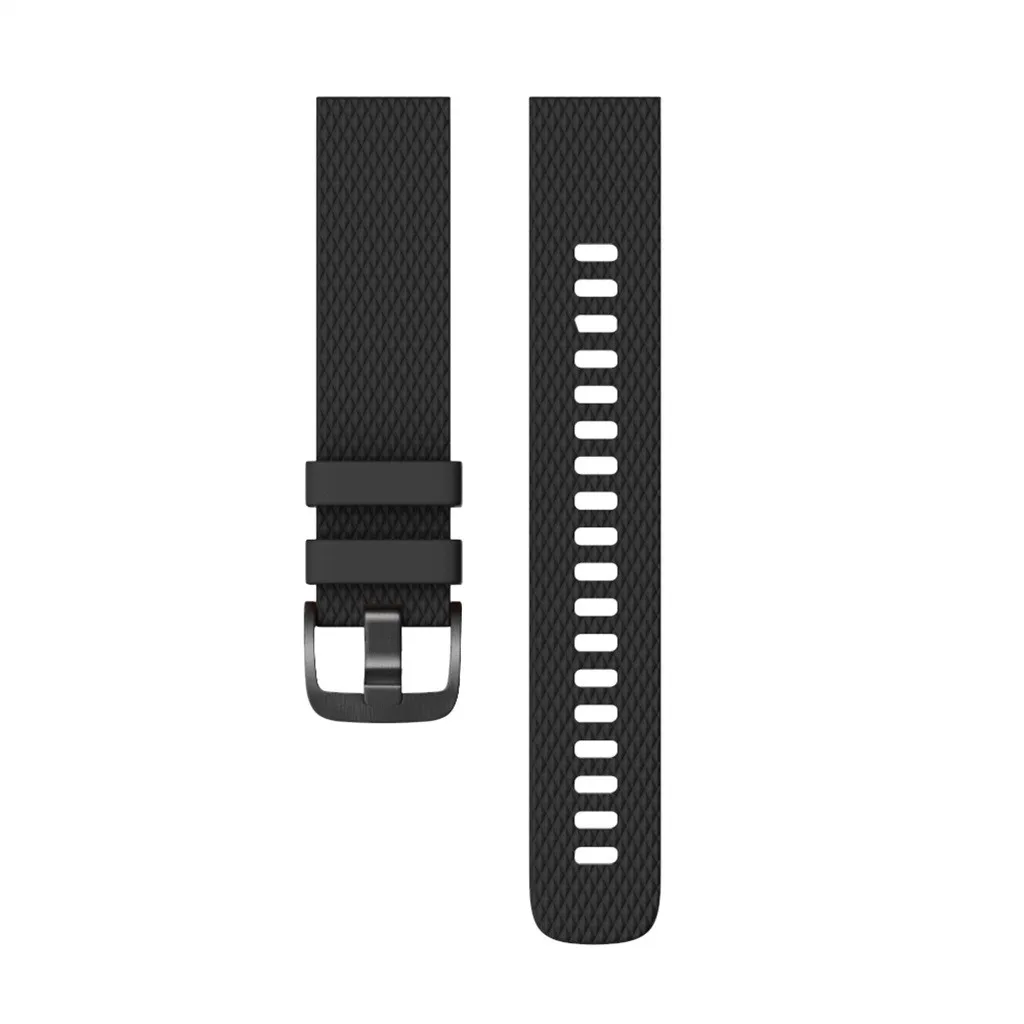 Black Маленький силиконовый ремешок на запястье для Garmin Vivoactive 3, браслет, Смарт-часы, ремешок для мужчин, Т-образный ремешок для женщин и мужчин, спортивный ремешок для часов, 19Aug - Цвет: Black