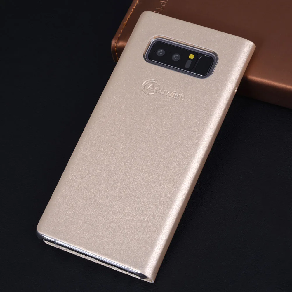 Кожаный чехол кошелек с откидной крышкой для Samsung Galaxy Note 8 N950 ударопрочный