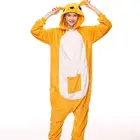 Пижама в виде животных для взрослых унисекс, комбинезон в стиле аниме, фланелевая Милая теплая одежда для сна в виде кенгуру для косплея
