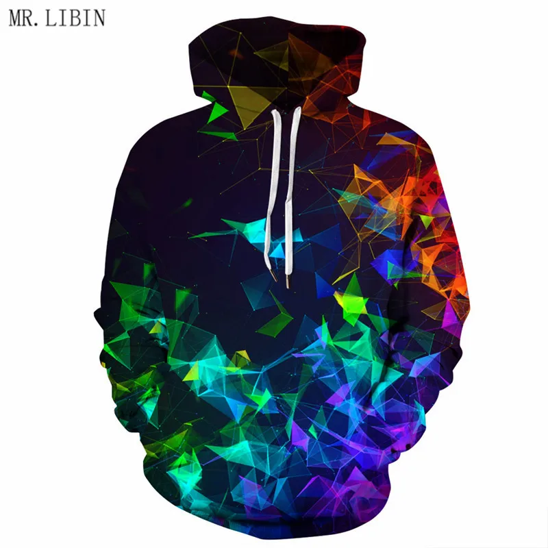 Алмазная 3D мужская Толстовка Деми-сезонная толстовка хип-Толстовка в стиле