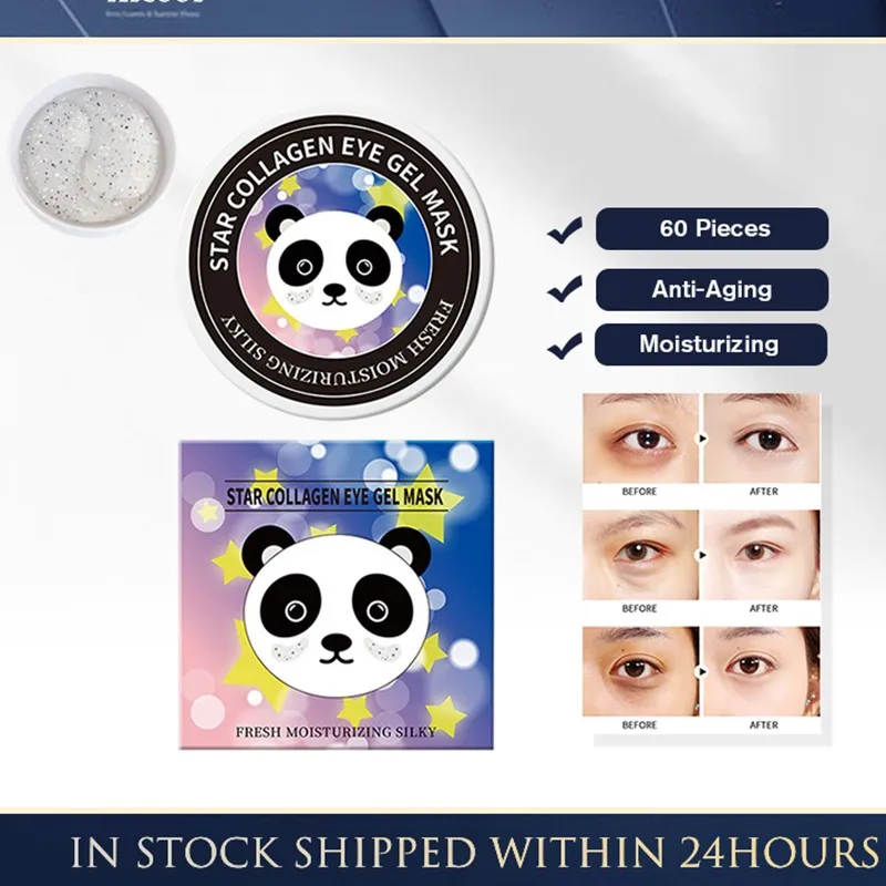 

60pcs Anti-Aging Eye Mask Hydrating Moisturizing Dilution Dark Circle Gold Brighten Eye Patches Eyes Skin Care Korean Cosmetics