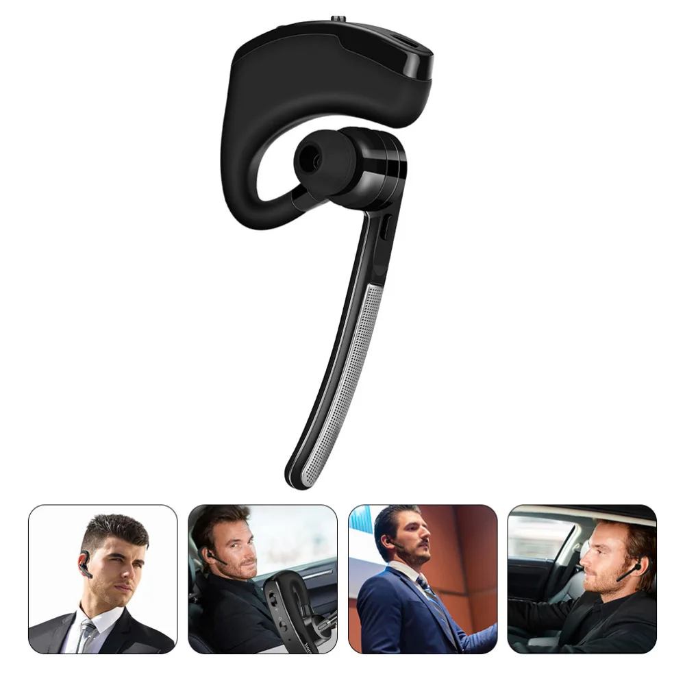 

Hanging Ear Type Earphone Business Headset Wireless Sport Headphone (Black)