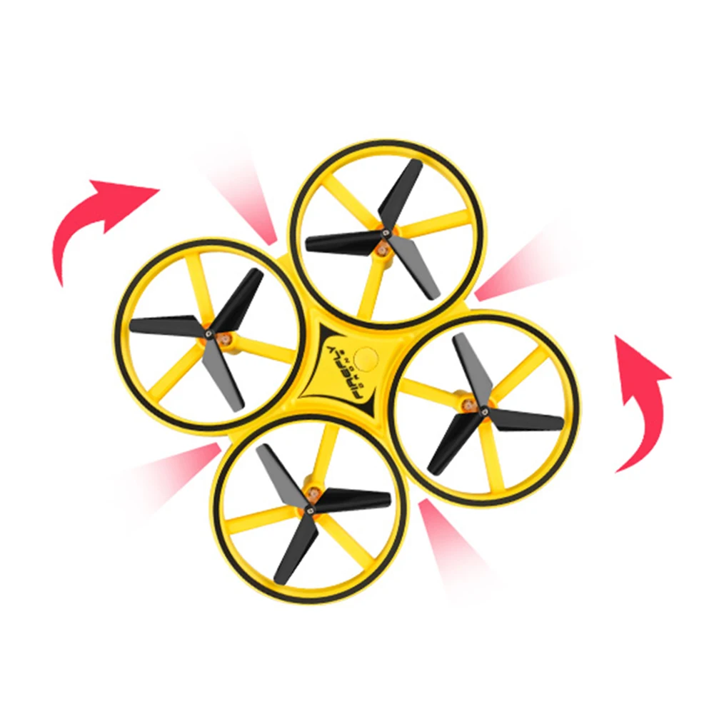 Мини Инфракрасный индукционный Дрон с ручным управлением анти столкновения