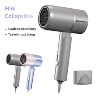 new mini foldable hammer hair dryer home student portable strong wind hot cold wind air water lonic hammer blower electric hai