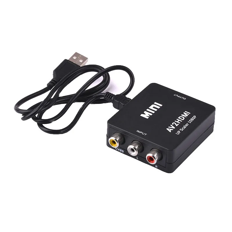 RCA AV в HDMI конвертер HD 1080P AV2HDMI мини видео адаптер для ТВ PS3 PS4 PC DVD Xbox проектор CVBS |