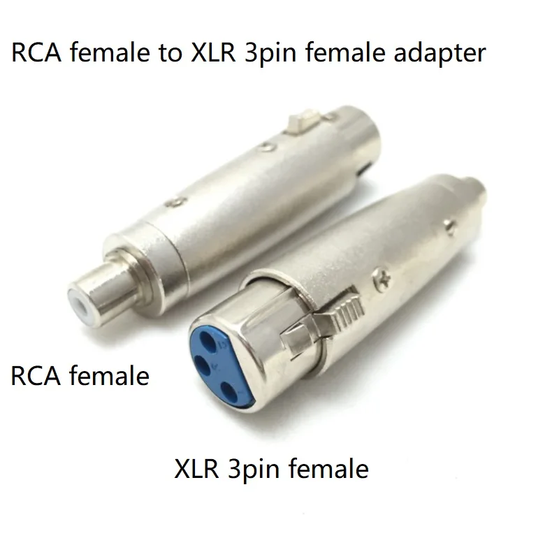 Переходник XLR 3-контактный (гнездо)/RCA (гнездо) металлический 10 шт. | Обустройство