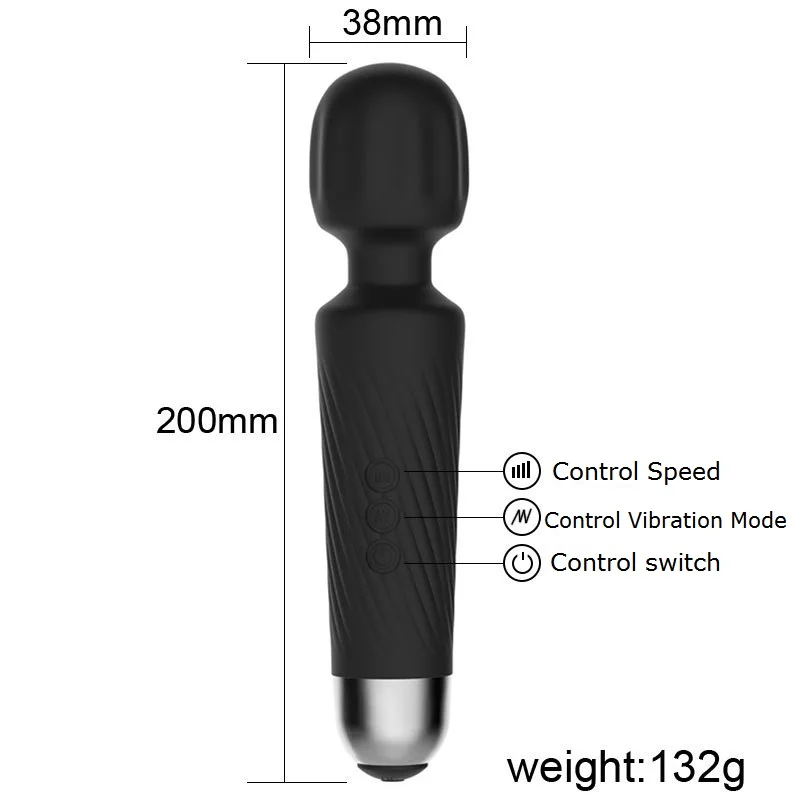 Wizkit Женский Вибратор для мастурбации электрический массажер 20 частотных