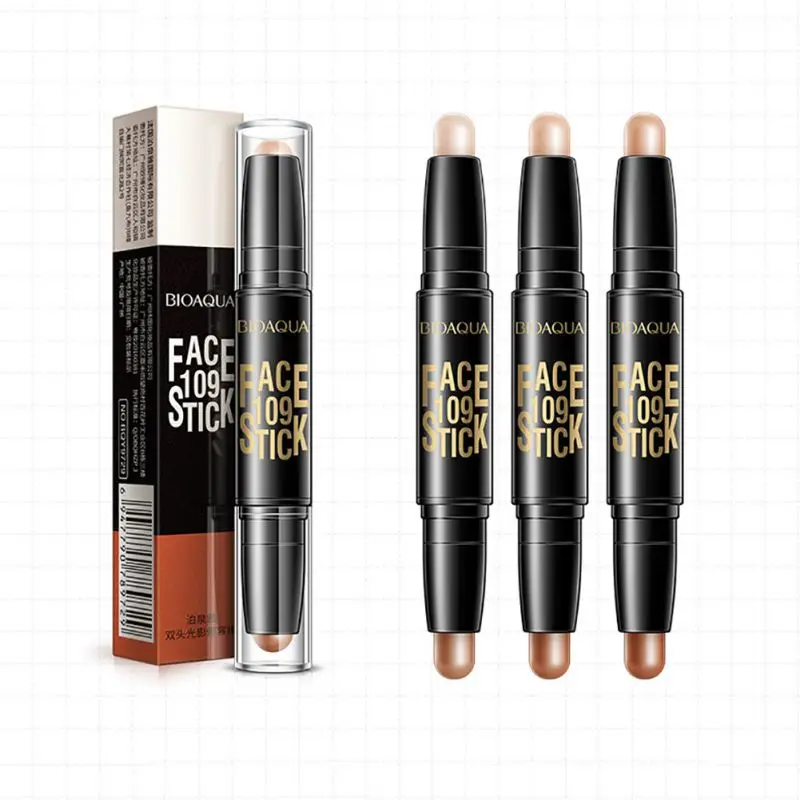 3 типа двусторонняя основа для лица базовый контур палочка макияжа пудра