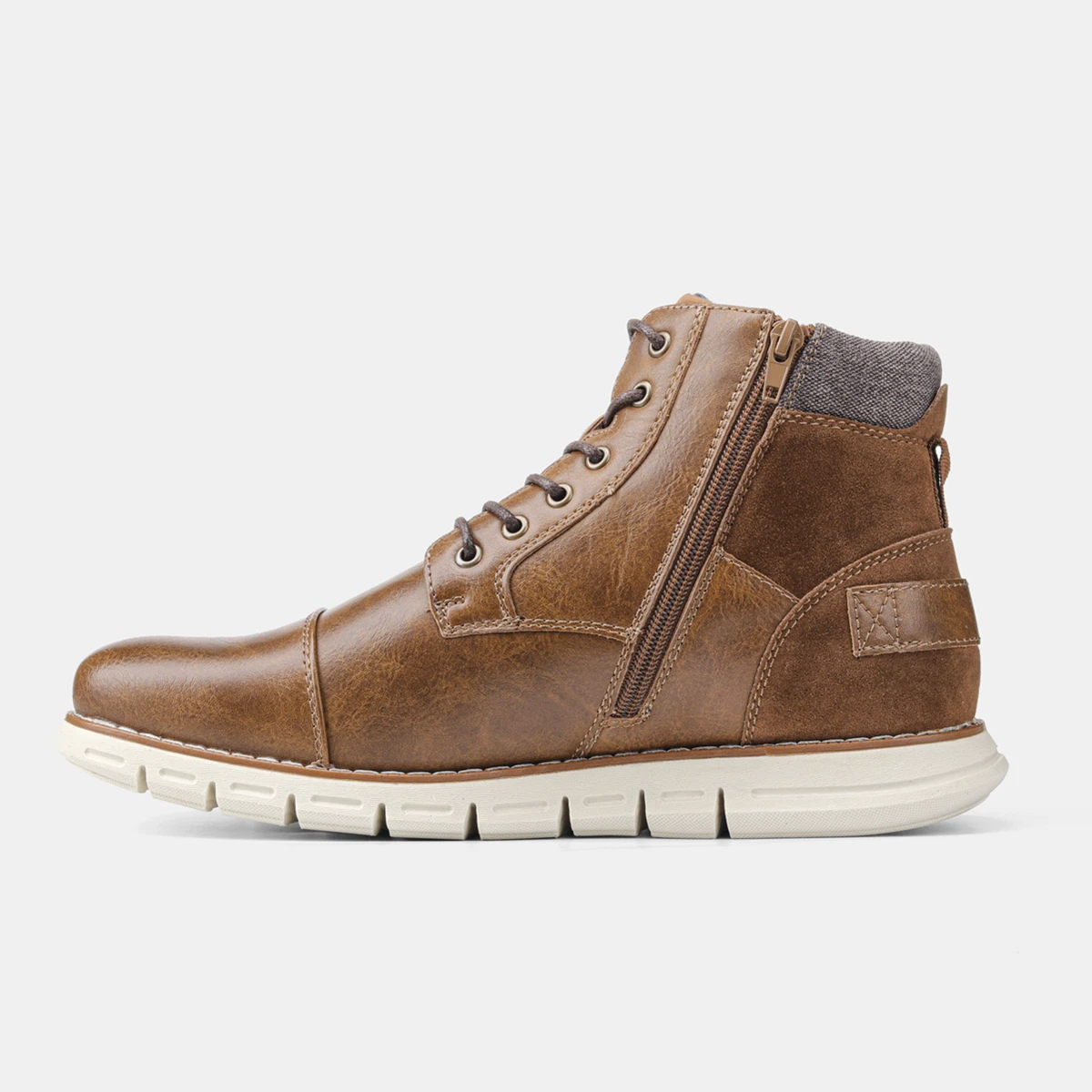 Мужские кожаные кроссовки черные повседневные Ботильоны на молнии 2020 7-13 размера