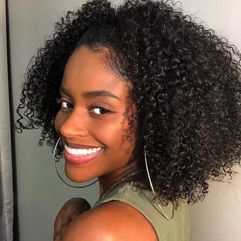 4A crépus bouclés pince договоров в наращивания de cheveux humains |
