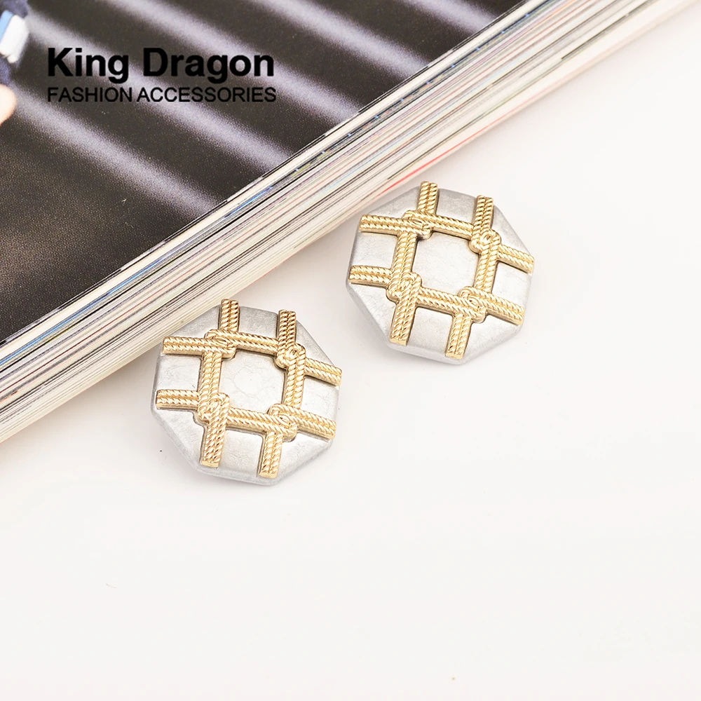 Новое поступление золотая металлическая черная пуговица для костюма женская