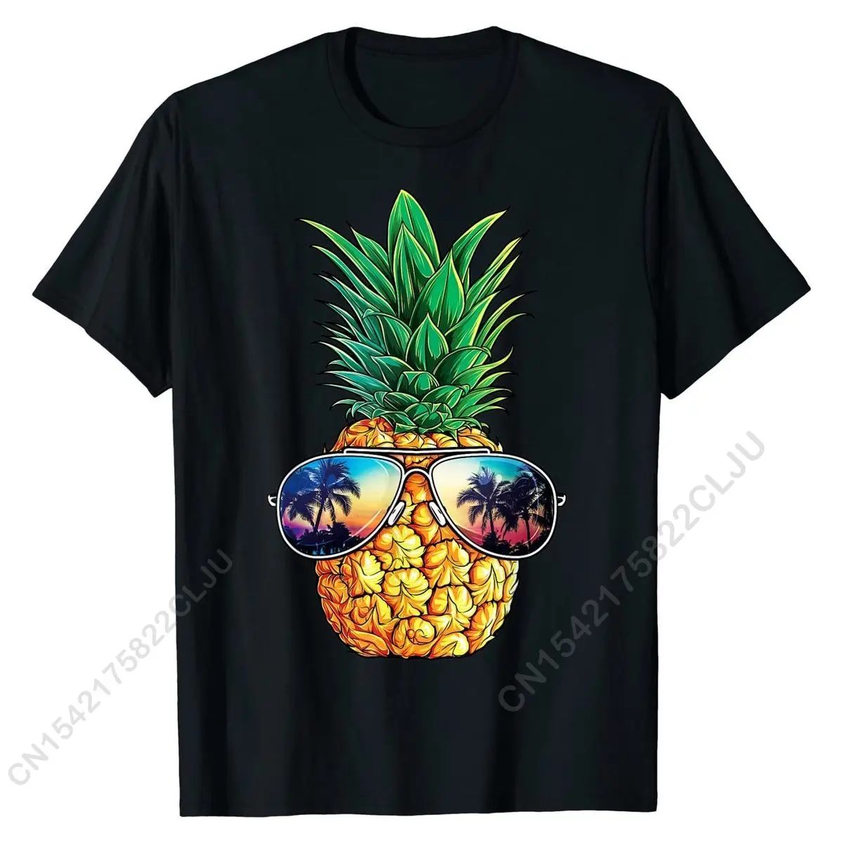 

Pineapple Sunglasses T Shirt Aloha Beaches Hawaiian Hawaii Group Top T-shirts Hot Sale Tops Tees Cotton Men Gift
