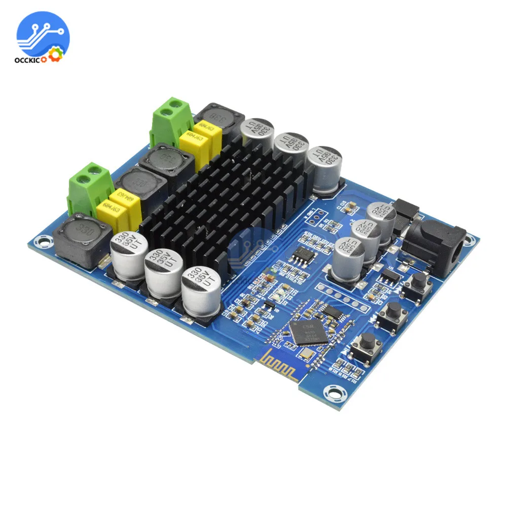 TPA3116D2 аудио усилительная плата Bluetooth двухканальный DC12-24V 2X120 Вт высокой мощности стерео звуковая плата 2*120 Вт Цифровой усилитель