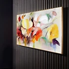 Красочная картина маслом, цветы, печать на холсте, фотообои, художественные принты и плакаты, картины для украшения дома