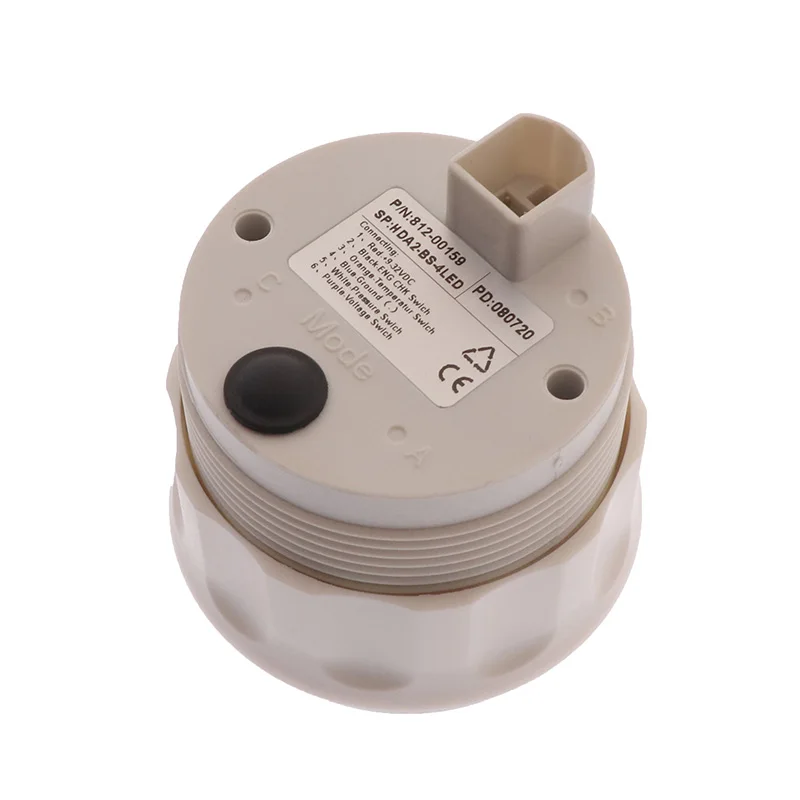 Новый 4 светодиодный Манометр напряжение давление масла температура воды