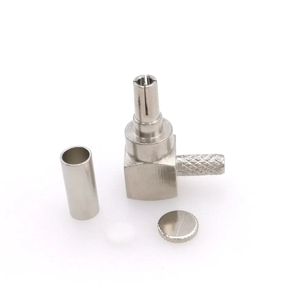 100 шт. CRC9 мужской прямой угол обжима для RG174 RG188 RG316 RF разъем|angle connector|angleconnector |