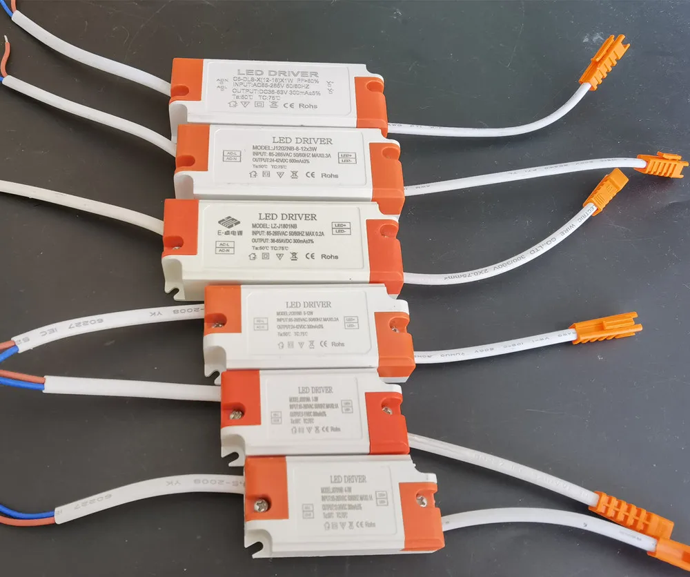 300mA 600mA 900mA для Светодиодный bulb1W 3 Вт 4 7 8 12 24 36 драйвер Трансформатор Питание