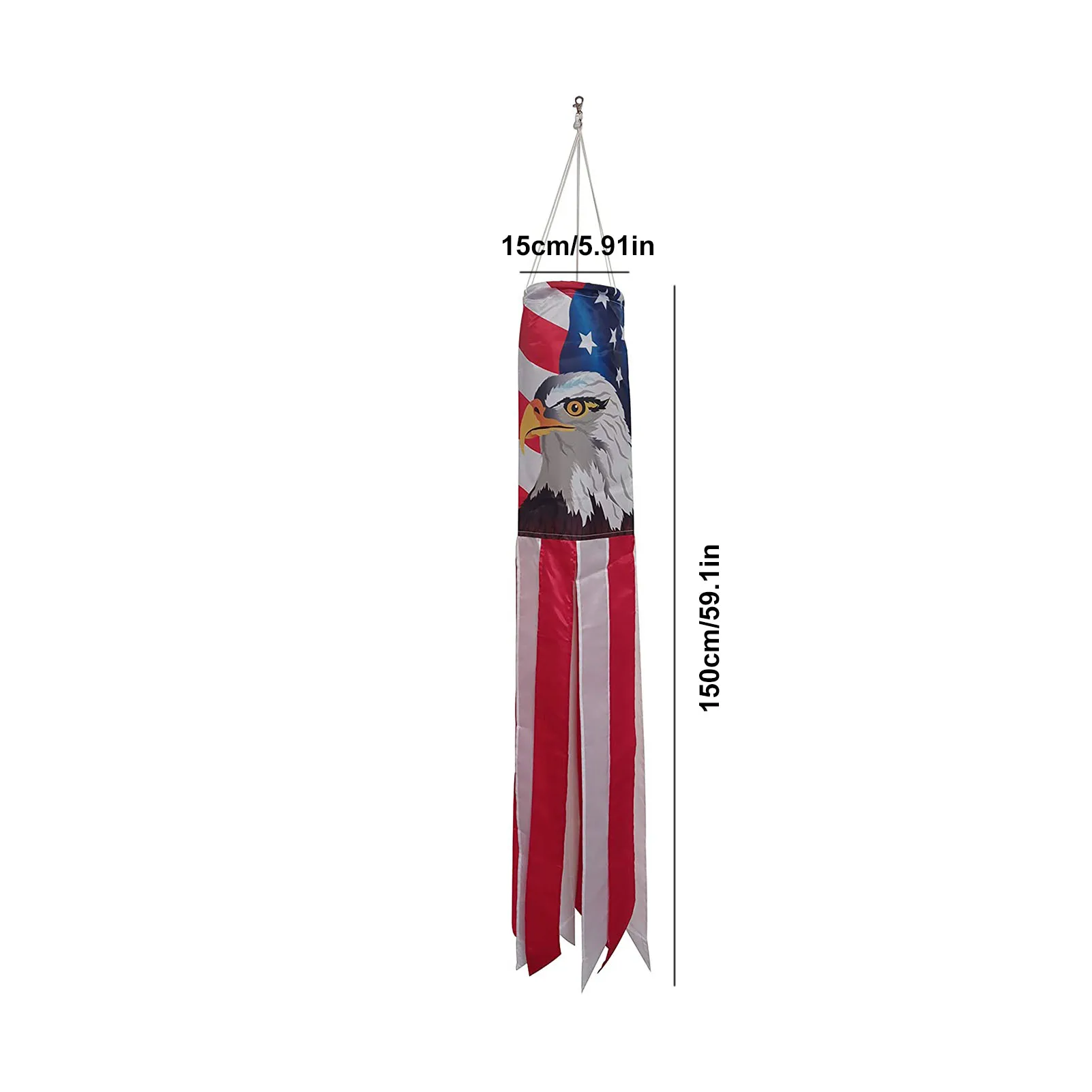 

Windsock Pole Durable Windsock Outdoor American US Flag Patriotic Decorations Windsock-hanging Outdoor Garden Decoration
