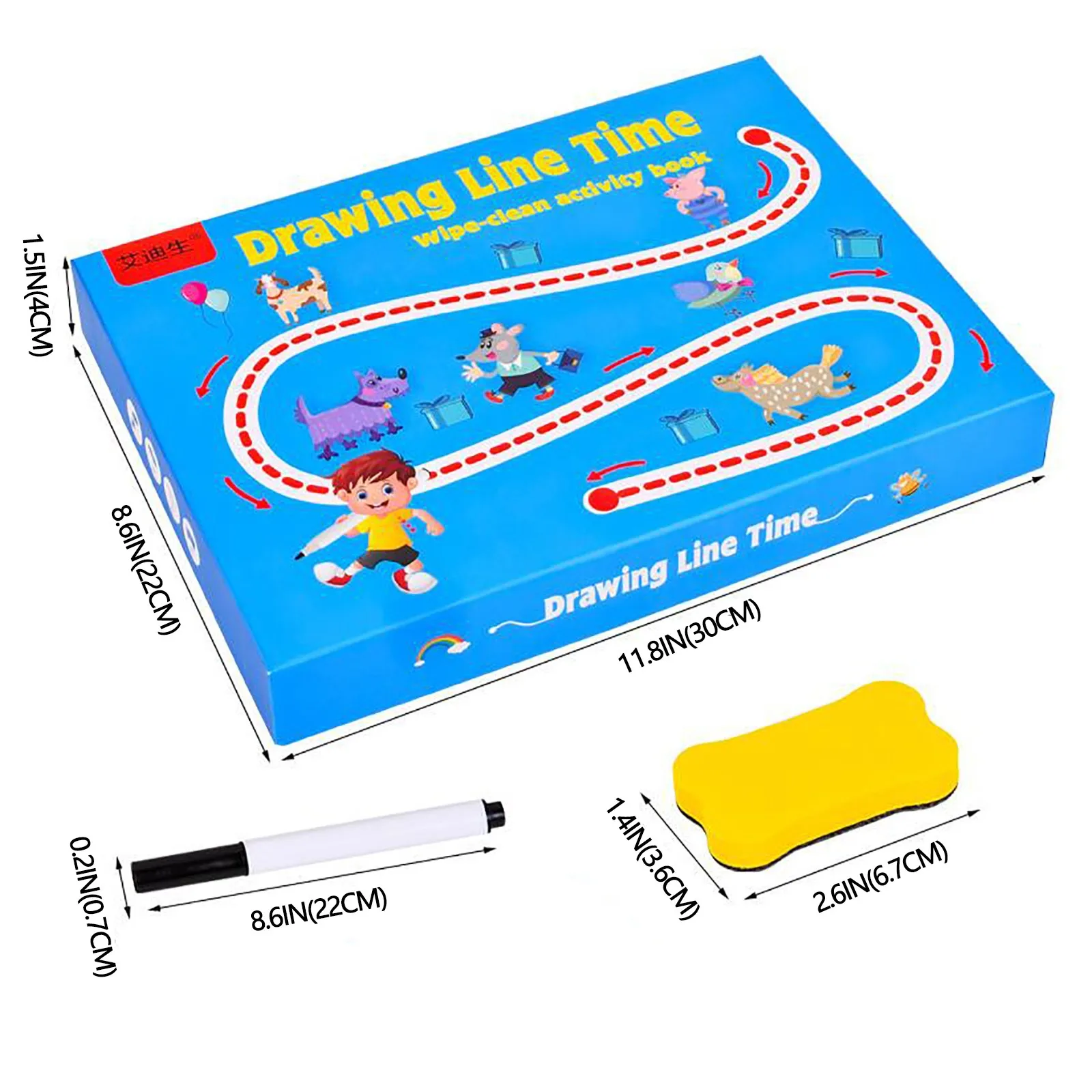 Детская ручка управления учебная карточка черного цвета и белая карта детский