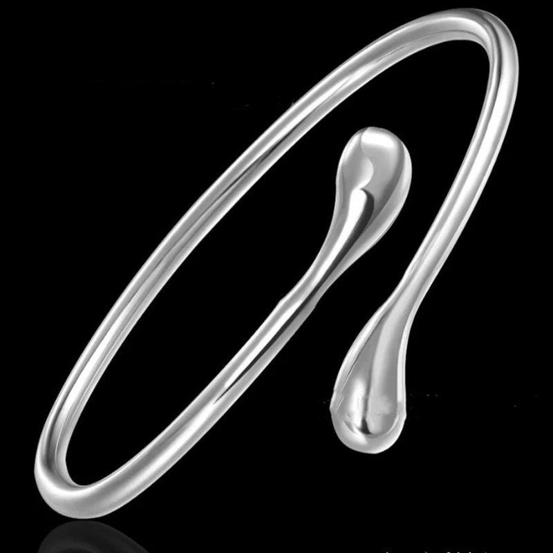 Браслет на запястье из серебра 925 пробы модные ювелирные изделия с круглыми