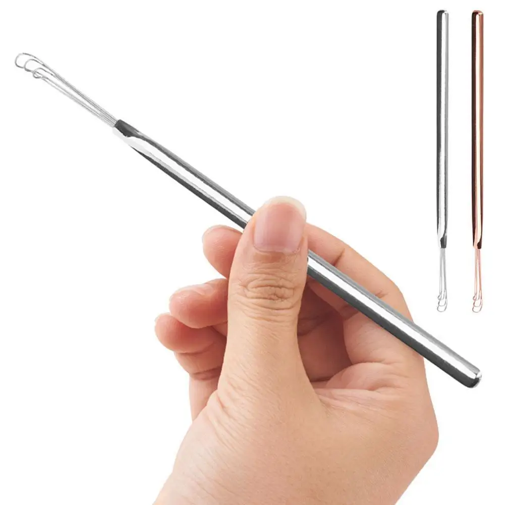 

1Pcs Ear Wax Pickers Steel Earpick Wax Remover Curette Ear Pick Cleaner Ear Cleaner Spoon Care Ear Clean Tool
