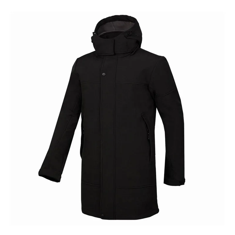 Long Softshell Jacket men's Outdoor Hiking Jacket male Parka fleece Lined thermal Raincoat waterproof windproof windbreaker