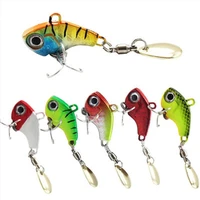 new arrival metal mini vib with spoon fishing lure5g 7g 10g 14g 20g fishing tackle pin crankbait vibration spinner sinking bait