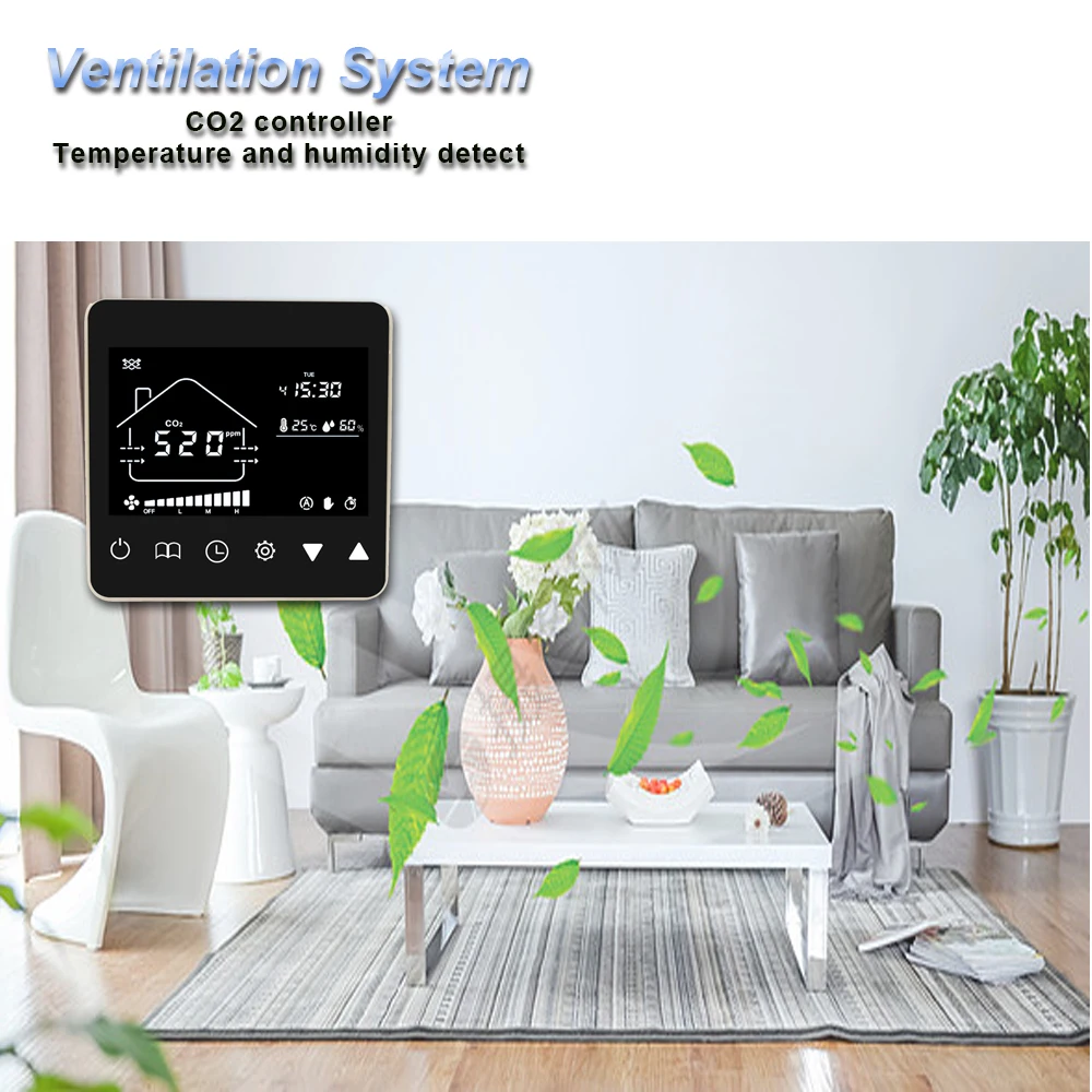 3 скоростной релейный регулятор на выходе тестер co2 система вентиляции с