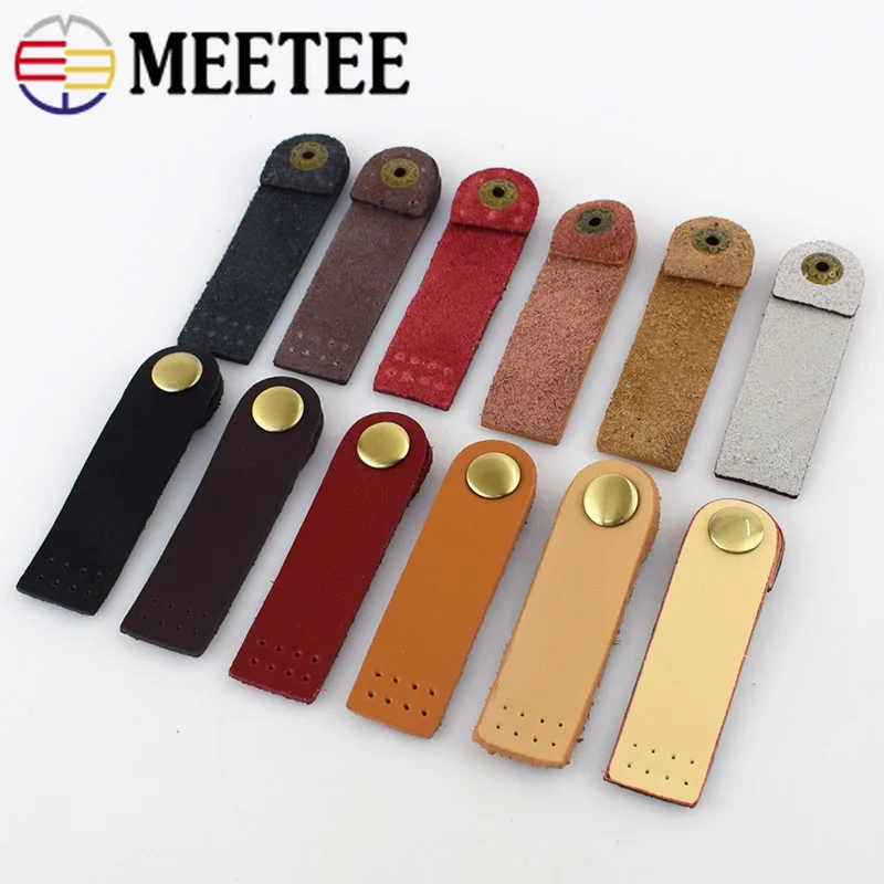5/10 шт Meetee 7 5*2 см багажные сумки для ноутбука кнопочные кнопки кожаная застежка