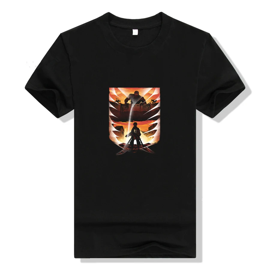 

Аниме; Обувь для косплея по аниме «атака на Титанов» футболка для костюмированной вечеринки из хлопка с принтом, футболка с коротким рукаво...