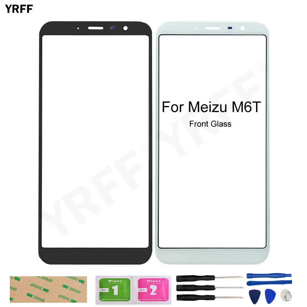 for meizu m6t meilan 6t mobile front outer glass touch panel no touch screen phone repair assembly parts free global shipping