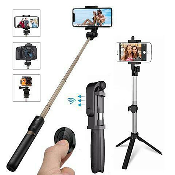 4 In 1 Wireless Bluetooth Selfie Stick With Remote Control For Iphone Samsung Huawei Mobile Phone Camera Bracket Live