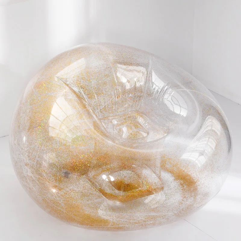 Надувной складной диван кровать с блестками полусферическая уличная