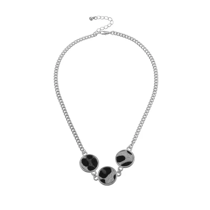 

Fashion Leopard Discs Trendy Women's Necklace Popular Temperament Necklace On The Neck Jewelry Gift For Women 2021