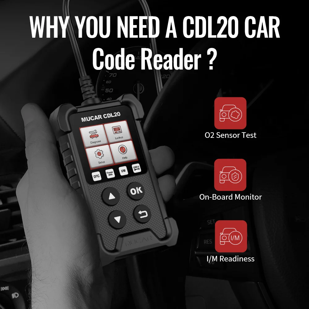 Сканер диагностический автомобильный 2021 MUCAR CDL20 OBD2 pk elm327 cr3001 | Автомобили и