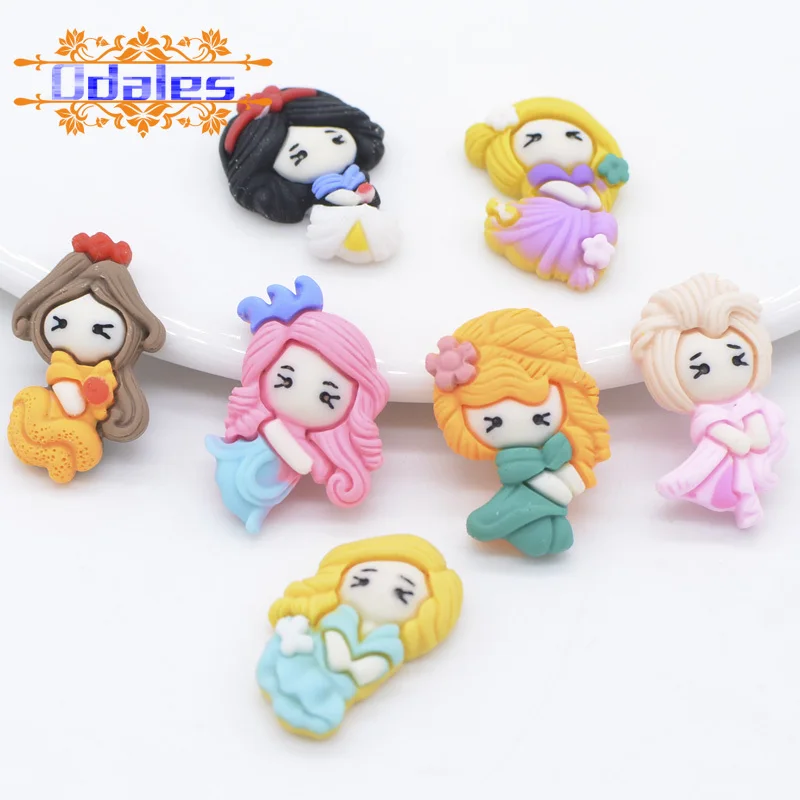 20 шт./лот смешанные кабошоны для девочек в виде короны принцессы аксессуары