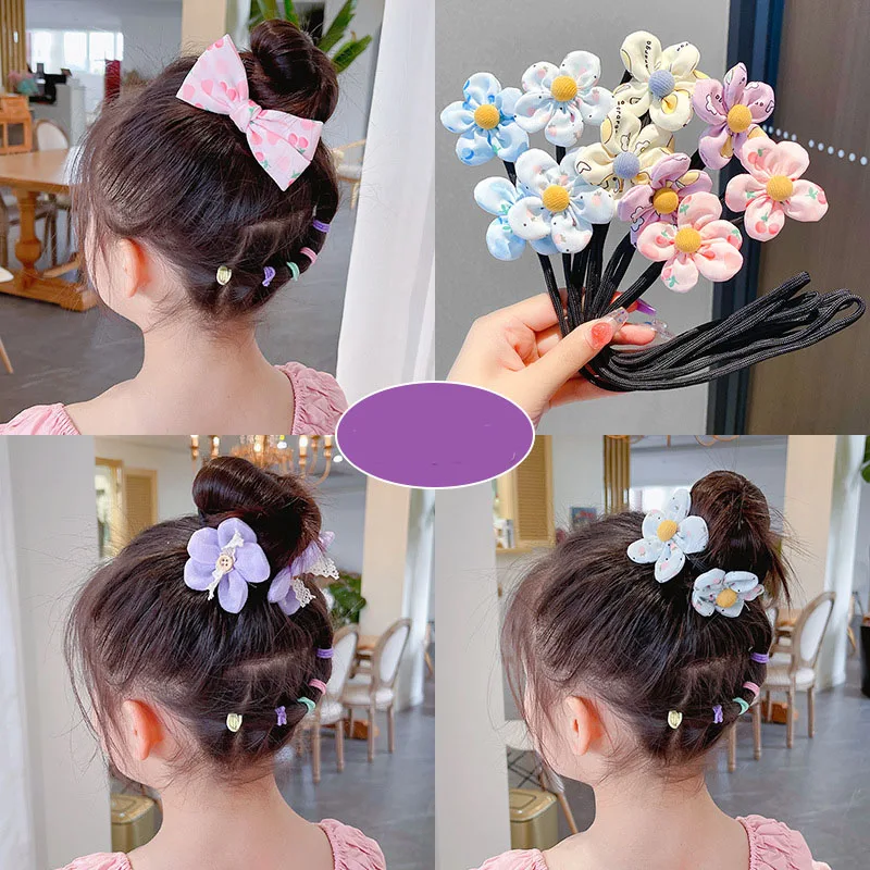 

Fashion Flower Bow Magic Bud Bun Scrunchies Girls Twist Hair Style Updo Donuts Women Kid DIY HairstyleTool Band Hair Accessories