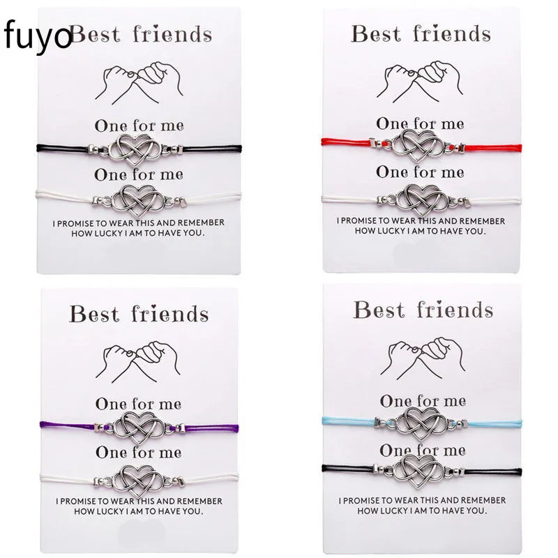 2 шт./компл. модные Парные браслеты в форме сердца набор для женщин и мужчин