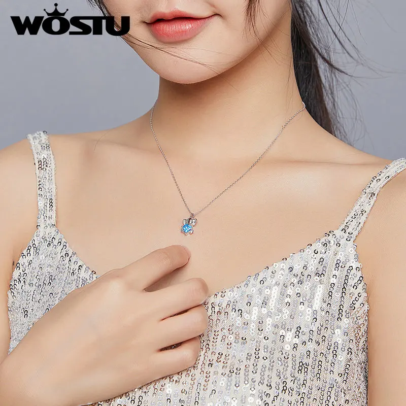 Женское ожерелье из серебра 925 пробы с кулоном в виде слона | Украшения и