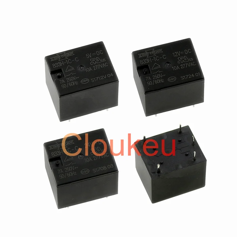 Реле DIP5 833H-1C-C 5VDC 12VDC 24VDC 5В 12В 24В T73 7A | Обустройство дома